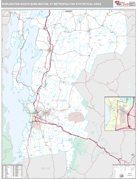 Burlington-South Burlington Metro Area Digital Map Premium Style